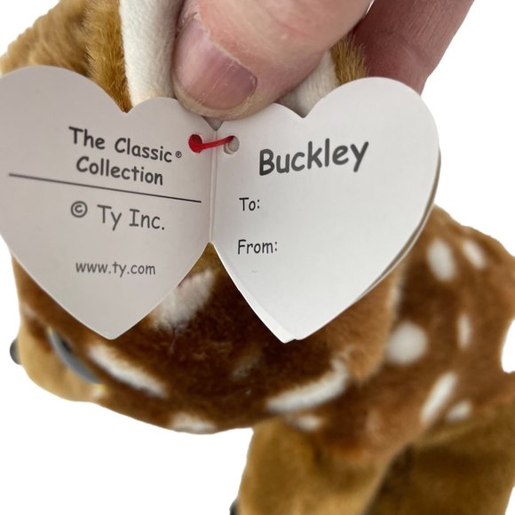 Ty Beanie Boos Buckley Deer Plush 9&6 Inch Brown Stuffed Animal Toy NWT - Picture 8 of 8